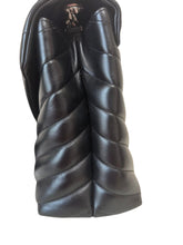 Load image into Gallery viewer, Louis Vuitton Loulou Medium Shoulder Bag in Black Chevron Quilted Leather with Silver Hardware