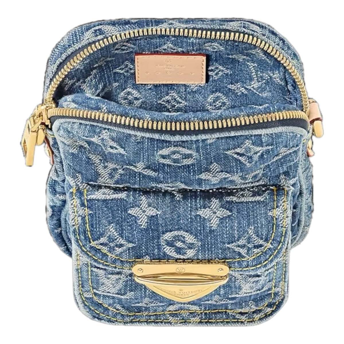 louis vuitton blue denim backpack Louis Vuitton Fairfax Pochette – The Bag Broker