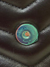 Load image into Gallery viewer, Louis Vuitton Loulou Medium Shoulder Bag in Black Chevron Quilted Leather with Silver Hardware