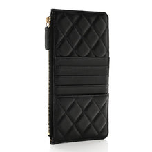 Load image into Gallery viewer, Chanel Lambskin Quilted Egyptian Amulet Classic Flat Wallet Pouch Black