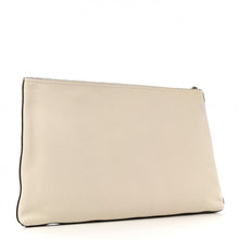 Load image into Gallery viewer, Gucci Pebbled Calfskin Large Logo Portfolio Clutch Ivory