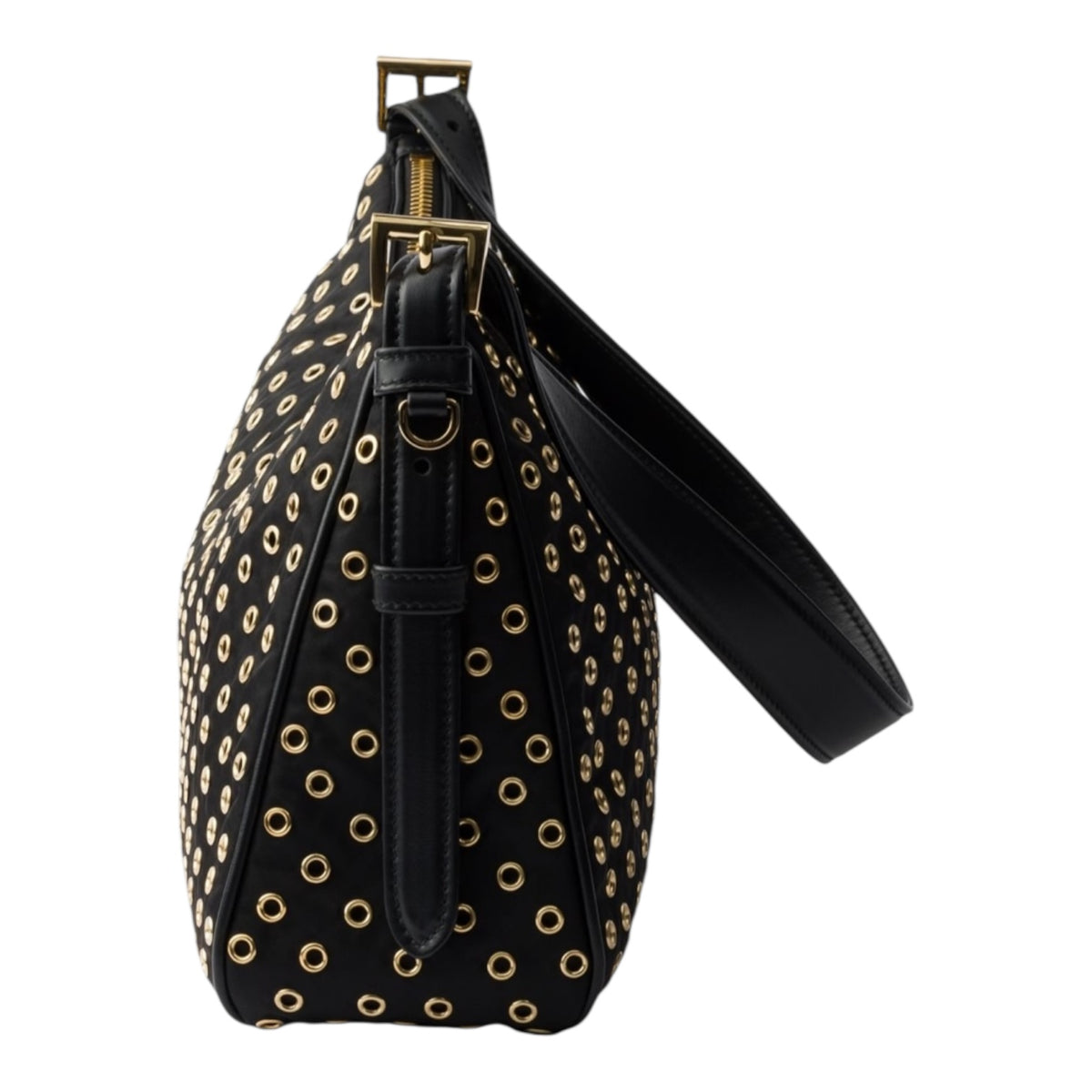 PRADA正規品/送料関税込み NYLON LARGE AIMEE SHOULDER BAG Prada Aimee Large Re-Nylon Shoulder Bag with Grommet Detail