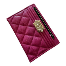 Load image into Gallery viewer, Chanel Boy Card Holder