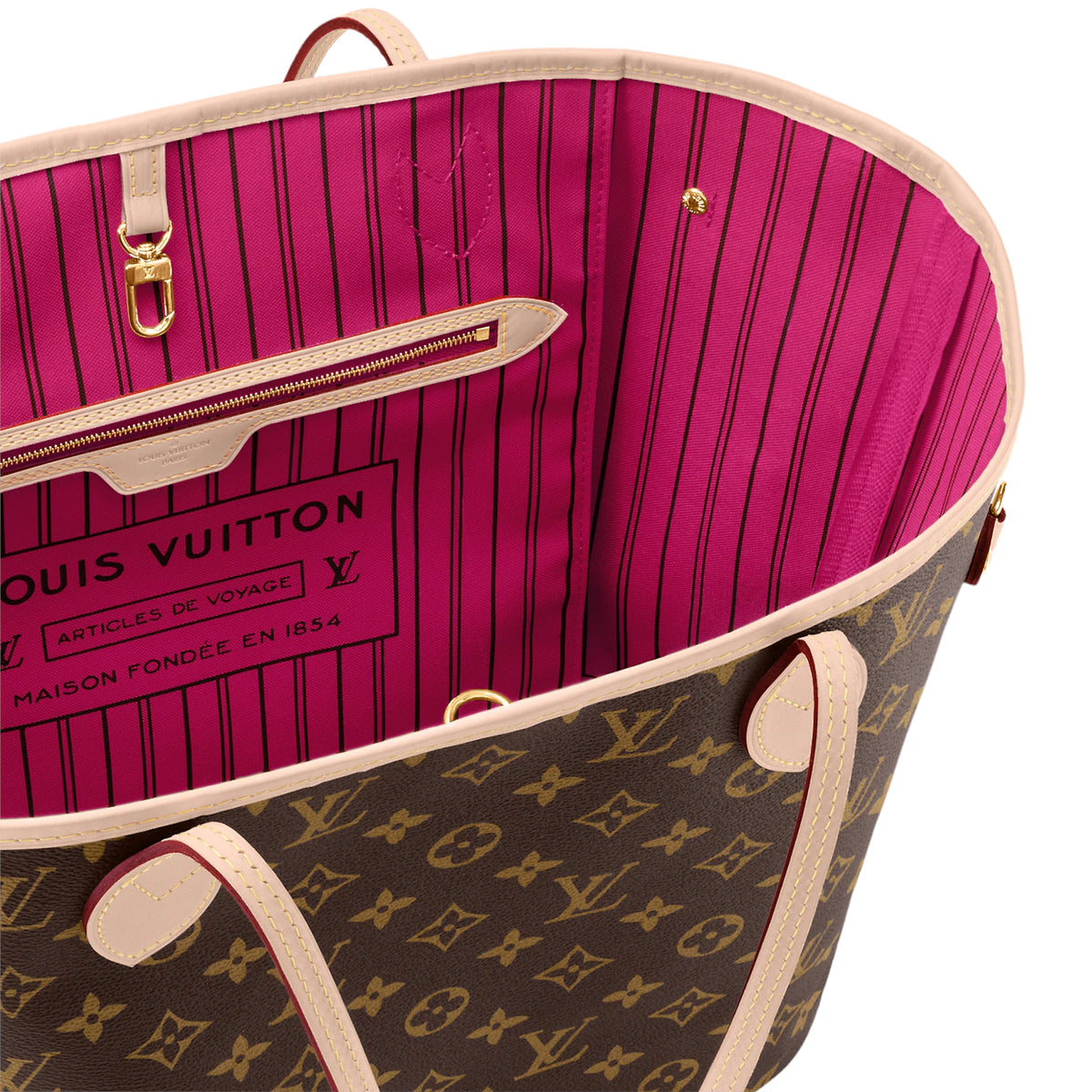 LV Neverfull GM - With Removable Zipper At Top