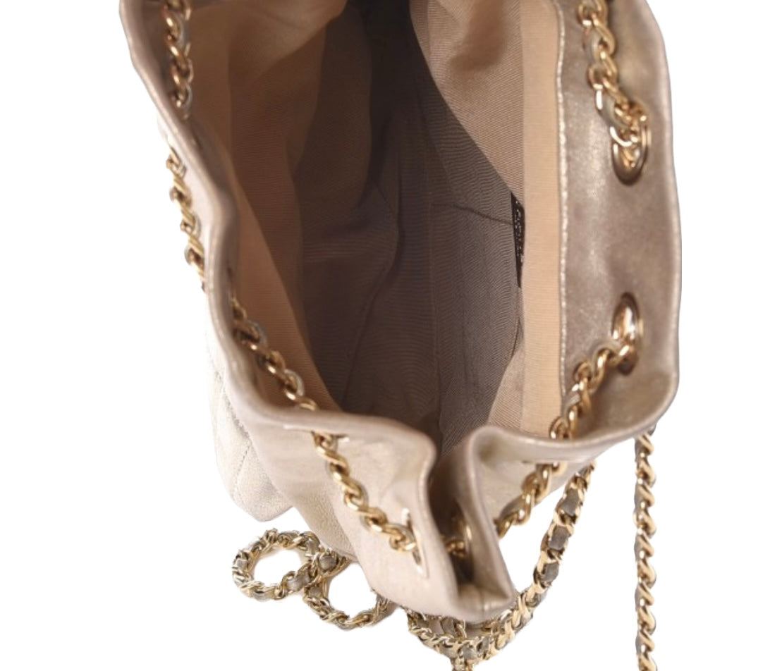 CHANEL COCOON BAG IN LEATHER LIGHT GOLDEN LEATHER Lambskin ref