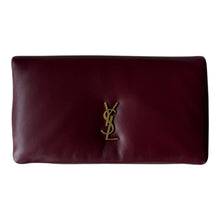 Load image into Gallery viewer, Saint Laurent Calypso Pouch in Rouge Merlot