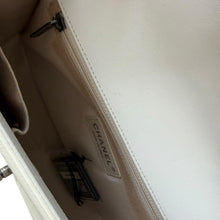 Load image into Gallery viewer, Chanel 19-series (2014) Ivory Patent New Medium Boy Bag