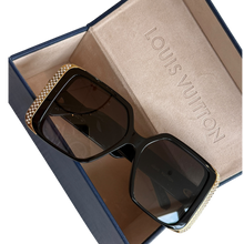 Load image into Gallery viewer, Louis Vuitton Pearl-Embellished Oversized Square Sunglasses