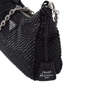 Prada Re-Edition 2005 Satin Bag With Crystals