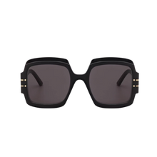 Load image into Gallery viewer, Christian Dior Black Oversized Geometric Sunglasses