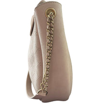 Load image into Gallery viewer, Chanel 19P Beige Diamond Perforated Caviar Leather Small Hobo
Bag with Moon Lock