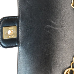 CHANEL Casino Chips Mini Flap Shoulder Bag Black Quilted Lambskin Leather