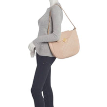 Load image into Gallery viewer, Chanel 19P Beige Diamond Perforated Caviar Leather Small Hobo
Bag with Moon Lock