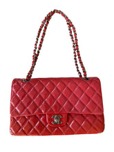 Load image into Gallery viewer, Chanel Pink Quilted Patent Leather Classic Medium Double Flap Bag
