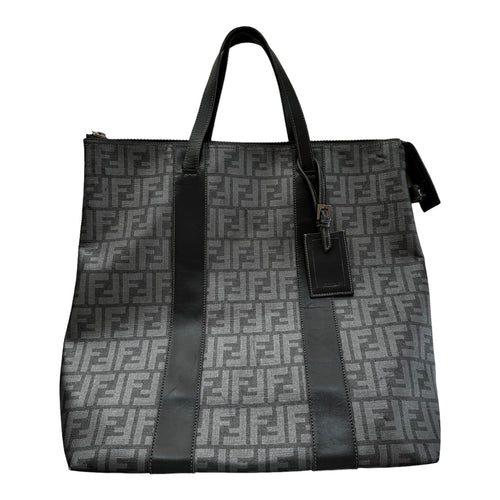 Fendi Gray Spalmati Zucca Tote Bag