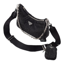 Load image into Gallery viewer, Prada Re-Edition 2005 Satin Bag With Crystals