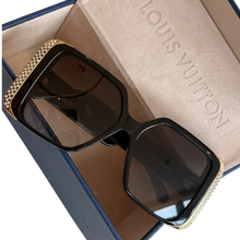 Load image into Gallery viewer, Louis Vuitton Pearl-Embellished Oversized Square Sunglasses