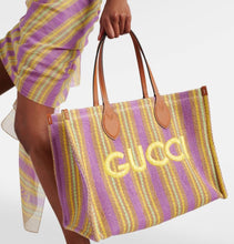 Load image into Gallery viewer, Gucci Juc Striped Tote