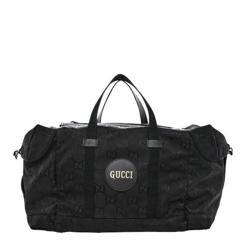 Gucci Econyl Nylon Monogram Off The Grid Duffle Bag Black