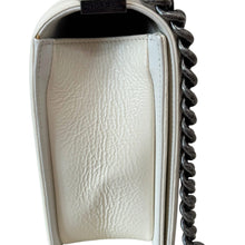 Load image into Gallery viewer, Chanel 19-series (2014) Ivory Patent New Medium Boy Bag