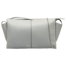 Load image into Gallery viewer, Celine Smooth Calfskin Tri-Fold Clutch on Chain Grey