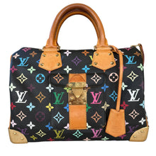 Load image into Gallery viewer, Louis Vuitton Takashi Murakami Vintage Monogram Multicolor Speedy 30 Black