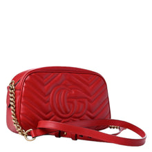 Load image into Gallery viewer, GG MARMONT MATELASSÉ SMALL SHOULDER BAG in RED