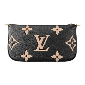 Louis Vuitton Multi Pochette Accessoires in Bicolor Monogram Empreinte Black/Beige