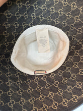 Load image into Gallery viewer, Gucci Monogram Wide Brim Hat in Black Denim