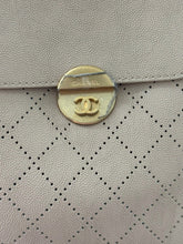 Load image into Gallery viewer, Chanel 19P Beige Diamond Perforated Caviar Leather Small Hobo
Bag with Moon Lock