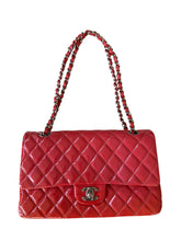 Load image into Gallery viewer, Chanel Pink Quilted Patent Leather Classic Medium Double Flap Bag