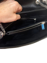 Load image into Gallery viewer, Louis Vuitton Loulou Medium Shoulder Bag in Black Chevron Quilted Leather with Silver Hardware