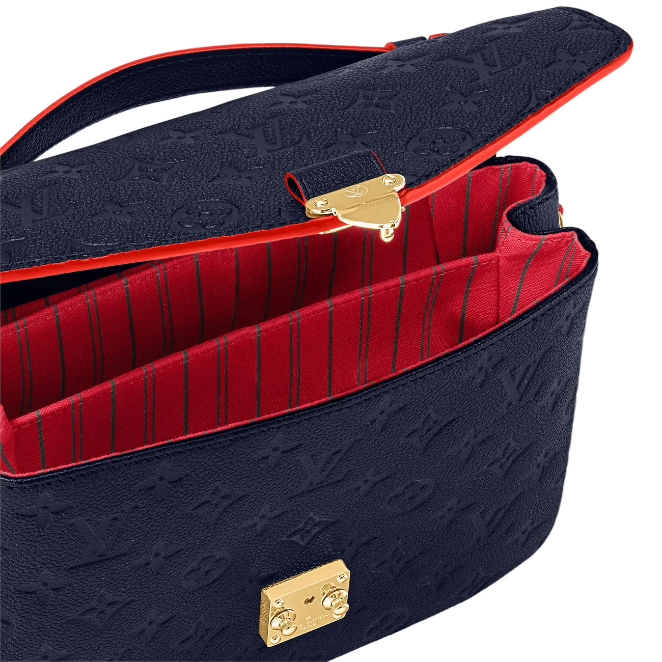 louis vuitton black and red purse