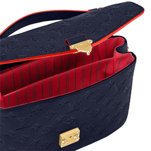 NEW Louis Vuitton FÉLICIE POCHETTE Navy Red LV
