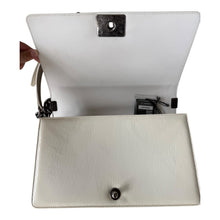 Load image into Gallery viewer, Chanel 19-series (2014) Ivory Patent New Medium Boy Bag