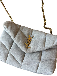 Saint Laurent Jersey Monogram Puffer LouLou Toy Shoulder Bag