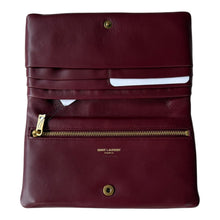 Load image into Gallery viewer, Saint Laurent Calypso Pouch in Rouge Merlot