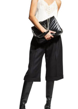 Load image into Gallery viewer, Louis Vuitton Loulou Medium Shoulder Bag in Black Chevron Quilted Leather with Silver Hardware