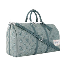 Load image into Gallery viewer, Louis Vuitton Keepall Bandouliere 50 Monogram Washed Denim Coated Canvas