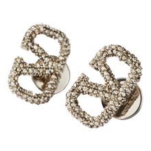 Load image into Gallery viewer, Valentino VLOGO SIGNATURE EARRINGS IN METAL AND SWAROVSKI® CRYSTALS