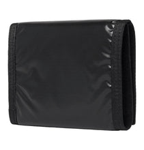 Load image into Gallery viewer, SAINT LAURENT Logo Print Glossed Nylon Ripstop Trifold Wallet Black