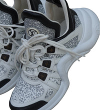 Load image into Gallery viewer, Louis Vuitton Archlight Sneaker in White &amp; Silver Glitter