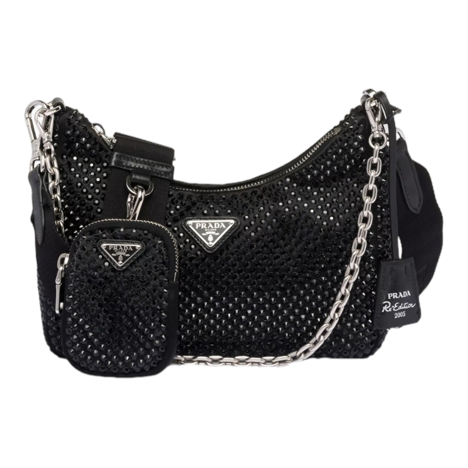 Re-Edition 2005 Small leather shoulder bag in black - Prada | Mytheresa