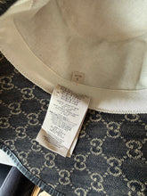 Load image into Gallery viewer, Gucci Monogram Wide Brim Hat in Black Denim