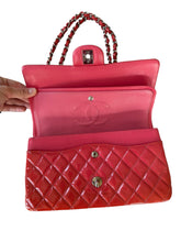 Load image into Gallery viewer, Chanel Pink Quilted Patent Leather Classic Medium Double Flap Bag