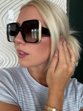 Load image into Gallery viewer, Louis Vuitton Pearl-Embellished Oversized Square Sunglasses
