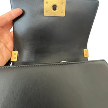Load image into Gallery viewer, Chanel Small Black Lambskin Boy Bag with Aged Gold Hardware