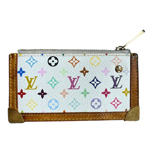 Louis Vuitton Takashi Murakami Monogram Multicolor Key Pouch White