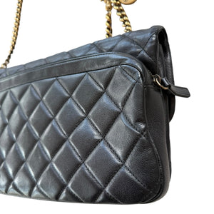 Chanel 2013-2014 Quilted Calfskin CC Crown Flap shoulder bag