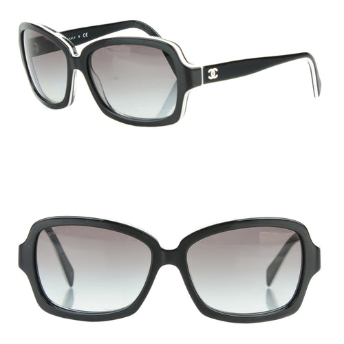 Chanel CC Logo Sunglasses 5143 Black White